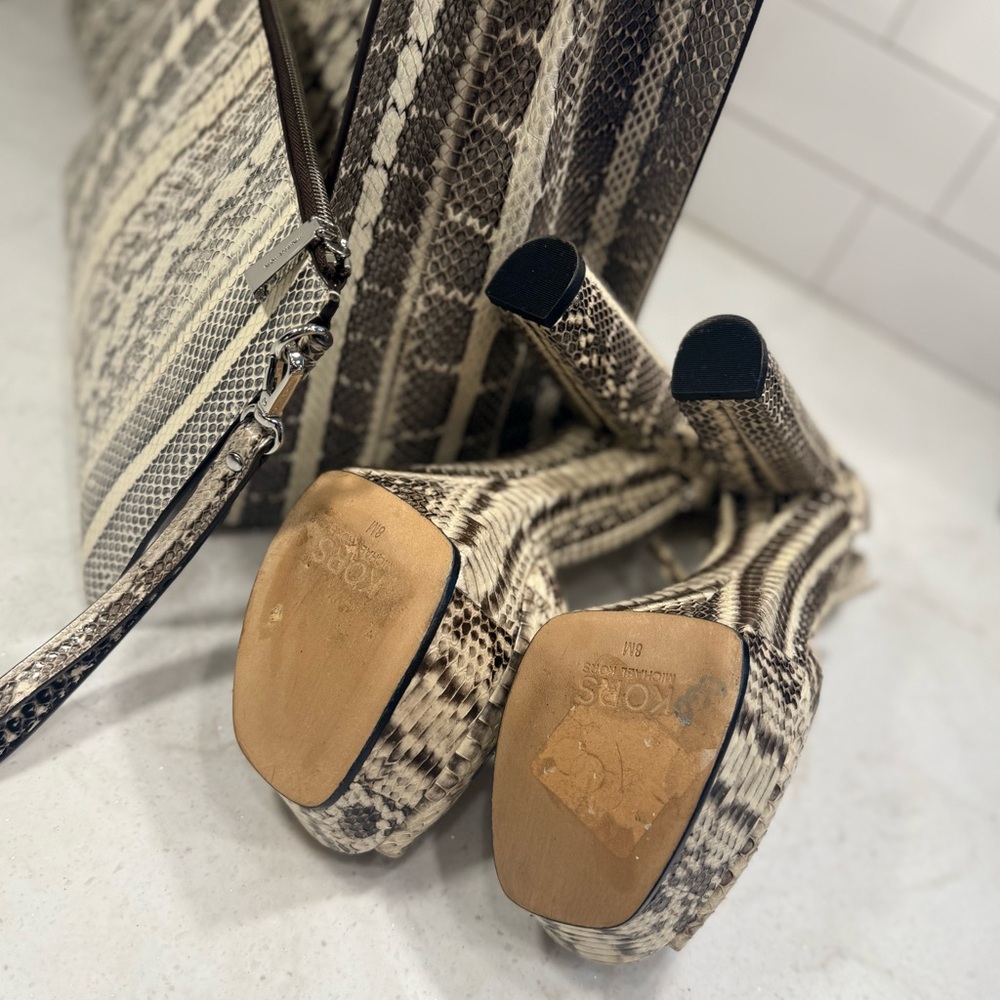 Michael Kors Genuine Snake Skin Matching Set - image 8